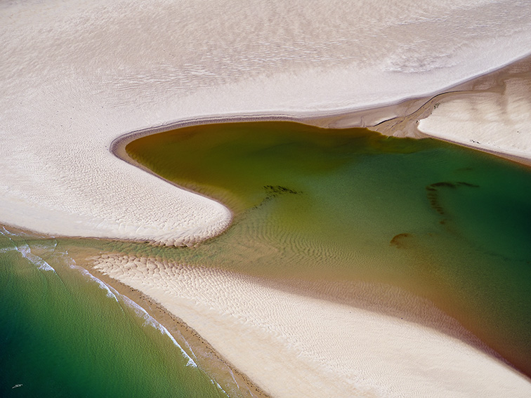 vue aérienne du Bassin d'Arcachon par le photographe Stéphane Scotto