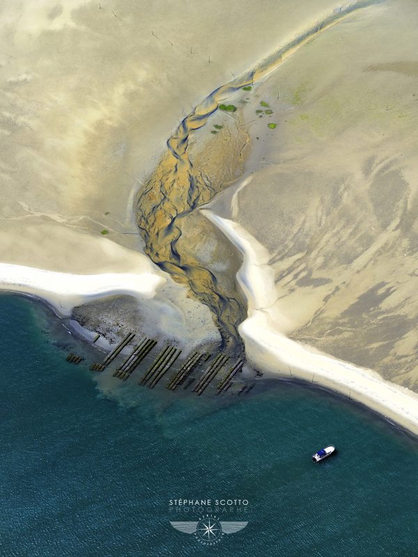 Photo aerienne du banc d'arguin sur le bassin d'arcachon par stephane scotto
